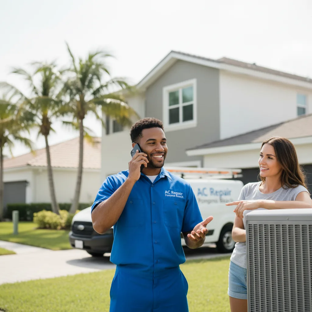AC Repair Pompano Beach customer support in Camino